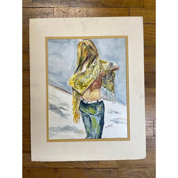 1980’s Original Watercolor by Sandra Sheppard